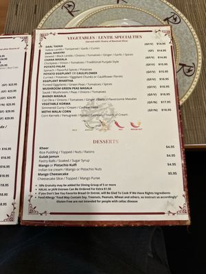 Menu photo 1 Rajput Indian Cuisine Suffolk, VA