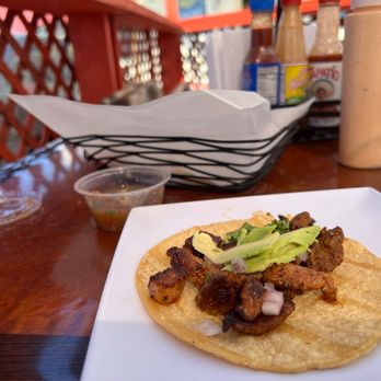 Los Cuates Seafood and Bar - Adobado taco - Seafood Near Me - Chula Vista, California Los Cuates Seafood and Bar - Adobado taco - Seafood Near Me - Chula Vista, California