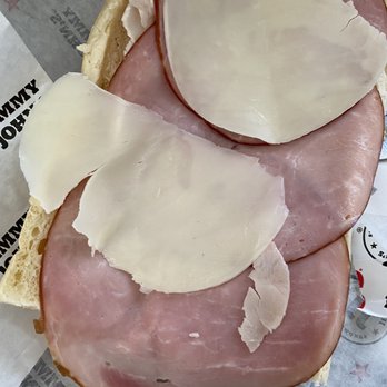 Jimmy John's - 1 and 1/2 slices of cheese! I mean come on you raise prices and lower quantity not cool Jimmy! Not cool at all. - Sandwiches Near Me - Lakewood, California