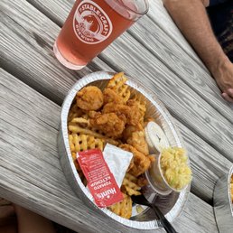 watermelon cider and shrimp basket watermelon cider and shrimp basket