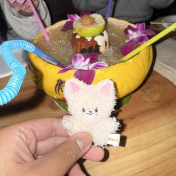 Stowaway - Don Q Punch (+ a little friend) - Tiki Bars Near Me - Tustin, California Stowaway - Don Q Punch (+ a little friend) - Tiki Bars Near Me - Tustin, California