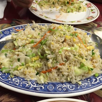 New China Restaurant - a plate of fried rice with vegetables - Chinese Near Me - Hilo, Hawaii