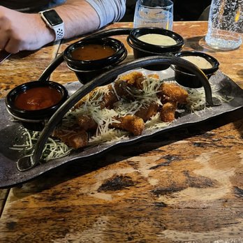 Barbacoa Grill - Calamari appetizer. Loved all four sauces - Steakhouses Near Me - Boise, Idaho