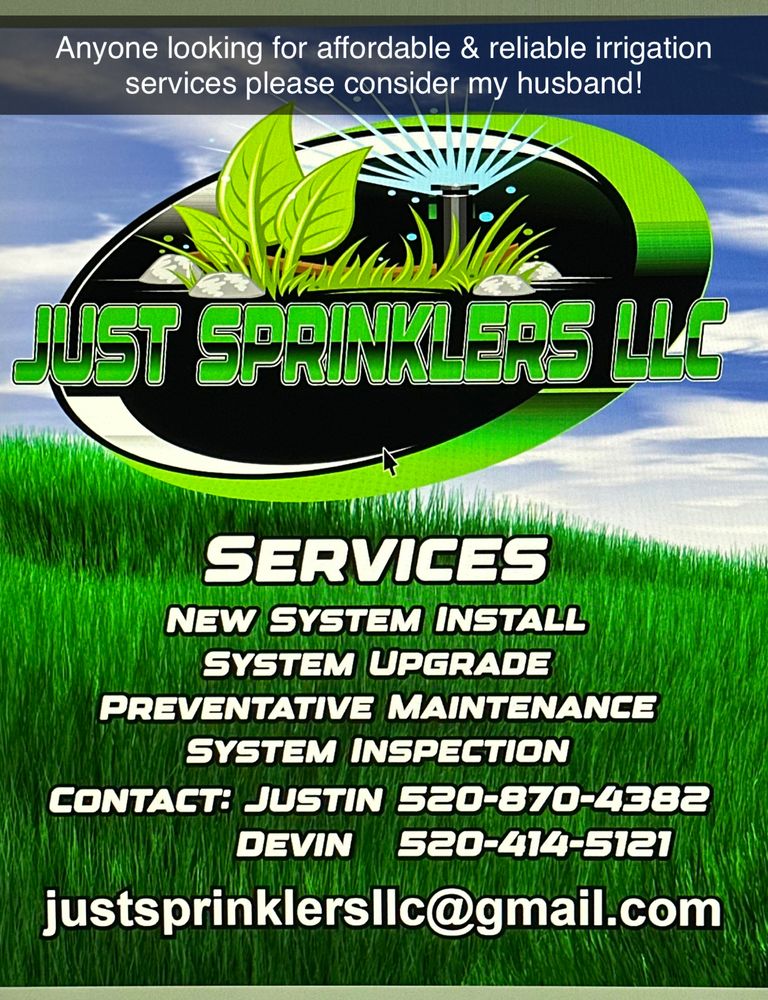 JUST SPRINKLERS Coolidge, Arizona Irrigation Phone Number Yelp