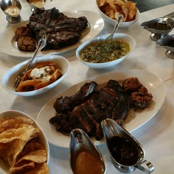 Echo & Rig - Porterhouse and cowboy steak Creamed kale and butternut squash Potato chips and different sauces to try - Steakhouses Near Me - Las Vegas, Nevada Echo & Rig - Porterhouse and cowboy steak Creamed kale and butternut squash Potato chips and different sauces to try - Steakhouses Near Me - Las Vegas, Nevada