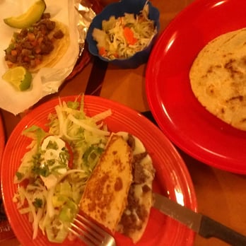 Las Americas - Beef gordita, Al Pastor Taco, bean n cheese pupusa and a beef quasadilla - Mexican Near Me - Nashville, Tennessee Las Americas - Beef gordita, Al Pastor Taco, bean n cheese pupusa and a beef quasadilla - Mexican Near Me - Nashville, Tennessee