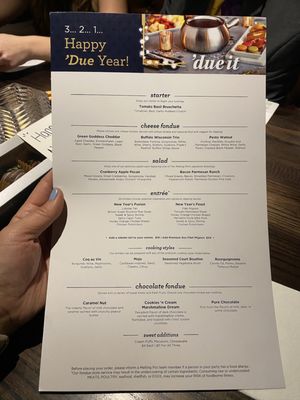 Menu photo 2 The Melting Pot Colorado Springs, CO