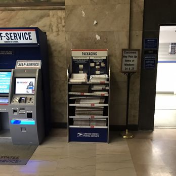US Post Office - Self-service kiosk is open outside of business hours.  Debit/credit cards only.  Lobby mail drop for letter or small parcel up to 2" thick. - Post Offices Near Me - Saint Louis, Missouri
