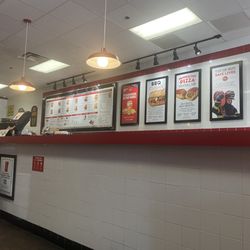 Inside front counter