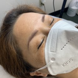 Up & Ready Beauty Bar - Eyebrows color correction (previous work done elsewhere )