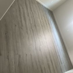 Customer's DIY installation of our 8mm SPC flooring.