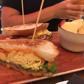 Red Cow North Loop - Breakfast Sandwich ($11.00) The arugula pesto on it is great! - New American Near Me - Minneapolis, Minnesota