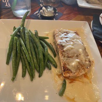 Ford's Garage - Salty salmon and cold uncooked beans - Burgers Near Me - Brandon, Florida