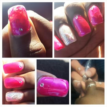 Nail Image & Tan - Less than 24 hours after getting my nails done, this is what they look like. I went for a fill-in, design, and gel top coat. Eff - Nail Salons Near Me - Tampa, Florida