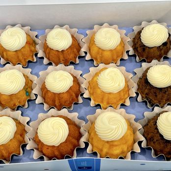 Nothing Bundt Cakes - Got my box of a dozen assorted bundtinis home safe and sound lol $28 for prepackaged box: $30 for custom mix and match - Bakeries Near Me - Dulles, Virginia