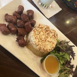 La Casa Del Mofongo - Cheese and Longaniza Mofongo
