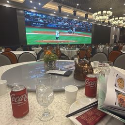Inside main seating in restaurant