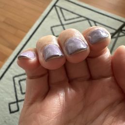 Bumpy manicure