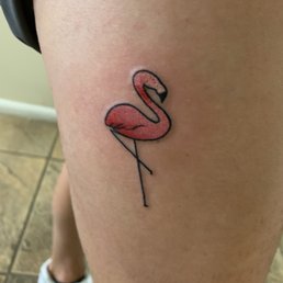 Flamingo Tattoo Artist: Jennifer Barraza Flamingo Tattoo Artist: Jennifer Barraza