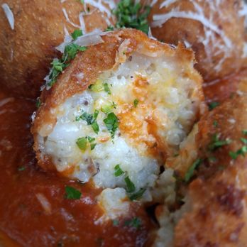Robert's Pizza and Dough - The arancini is okay, but the arrabiata sauce is what you'll remember. - Pizza Near Me - Chicago, Illinois