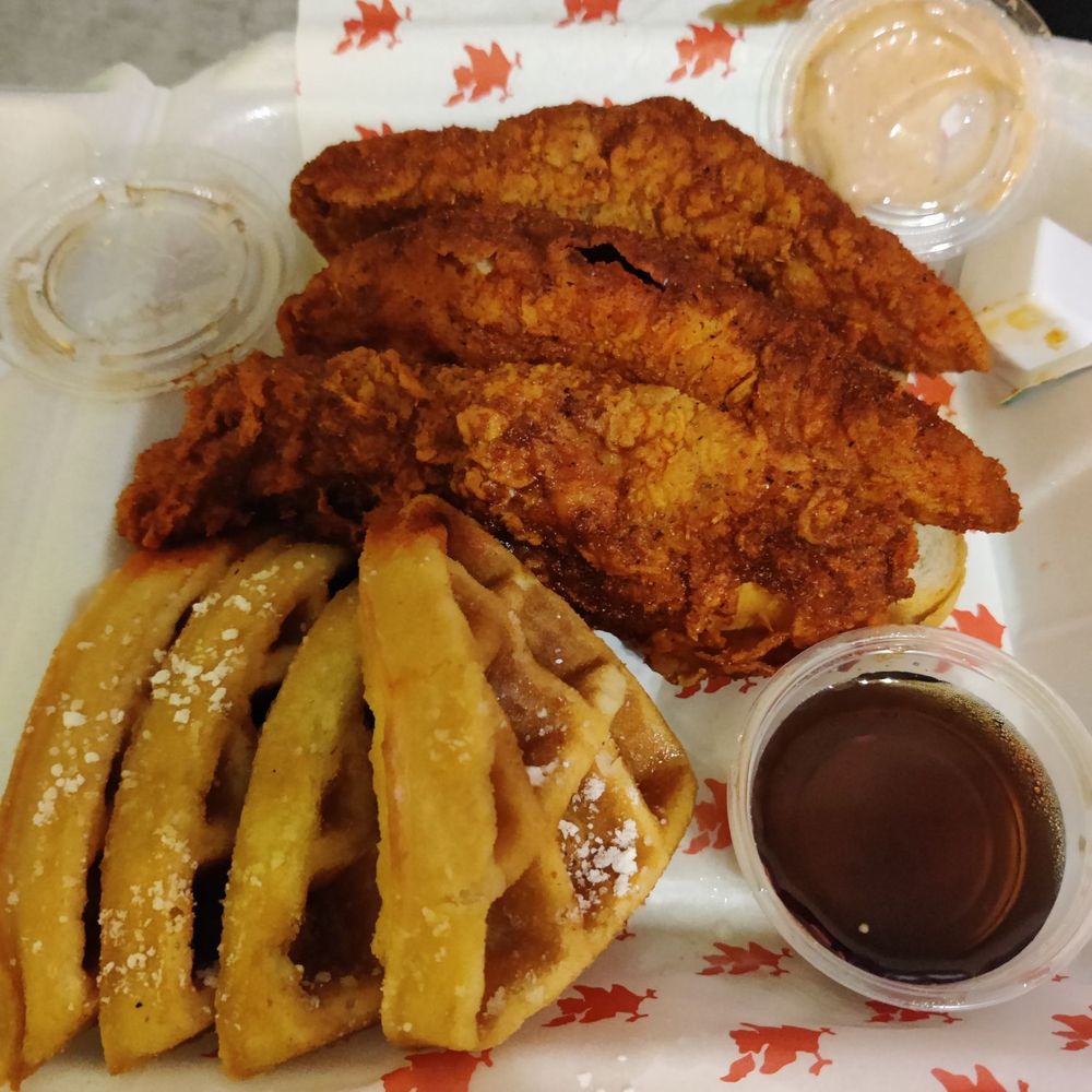 Chicken and waffles