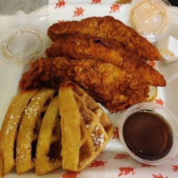 Chicken and waffles