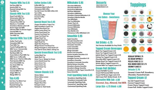 Menu photo 1 T4 Tea For Lathrop, CA Menu photo 1 T4 Tea For Lathrop, CA