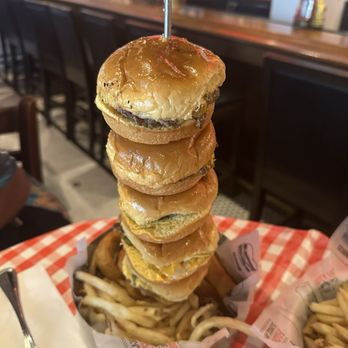 Bill's Bar & Burger - Killer B's ( 5 of their famous Mini B's with fries and onion rings) - Burgers Near Me - New York, New York