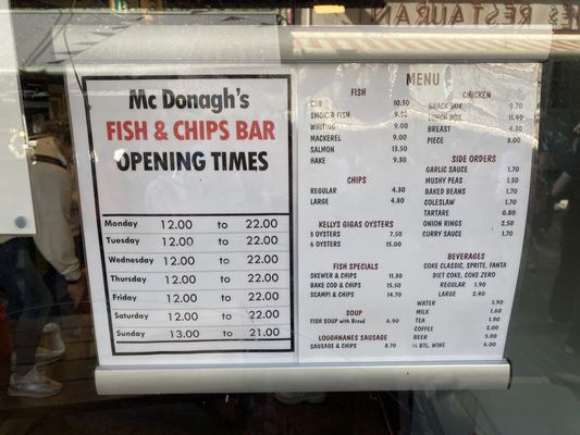 Menu photo 2 McDonagh's Galway, G