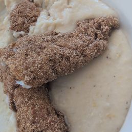 Fish and grits
