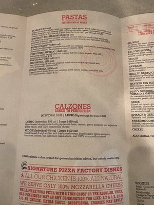 Menu photo 4 Pizza Factory Anza, CA Menu photo 4 Pizza Factory Anza, CA