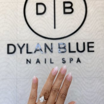 Dylan Blue Nail Spa - Tustin - Pink ombre almond gel x nails - Nail Salons Near Me - Tustin, California