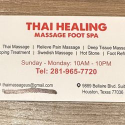 Thai Healing Massage Foot Spa