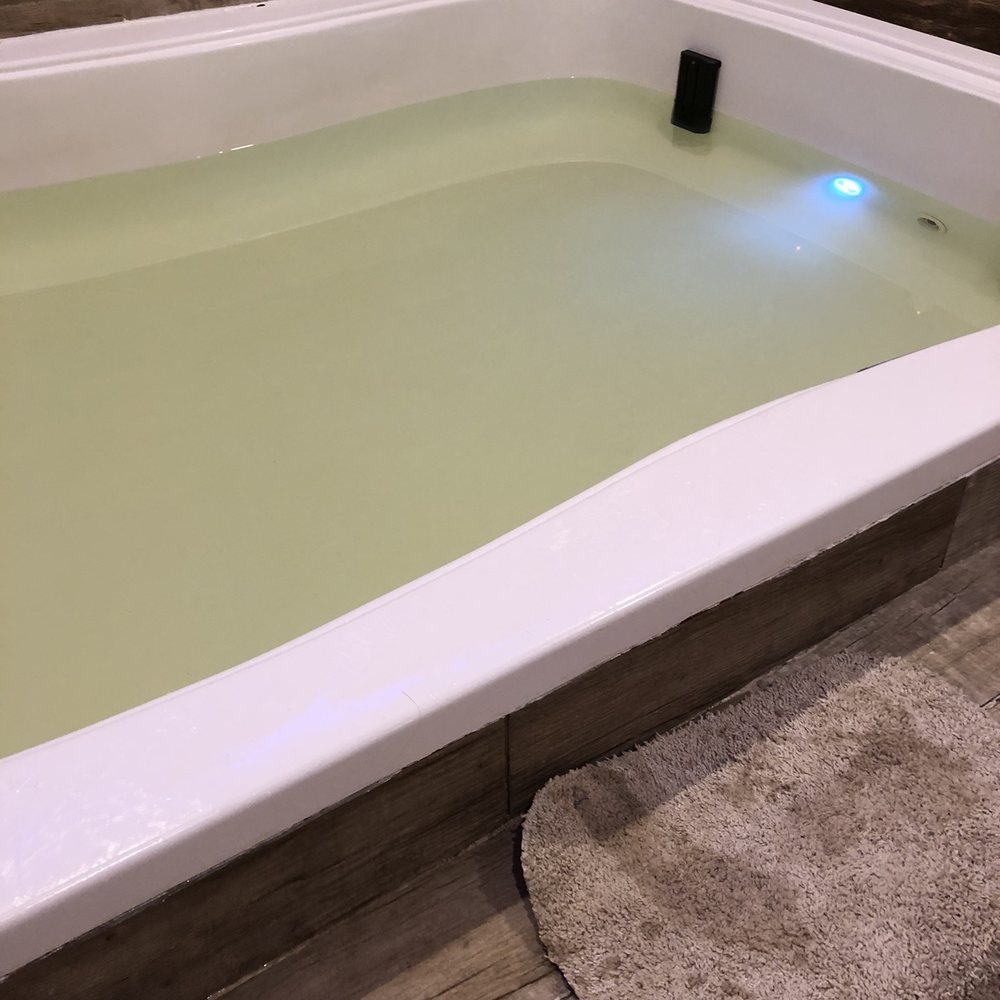 Himalayan Salt Cave Spa & Float - Tub water with the lights on. - Halotherapy Near Me - Englishtown, New Jersey Himalayan Salt Cave Spa & Float - Tub water with the lights on. - Halotherapy Near Me - Englishtown, New Jersey