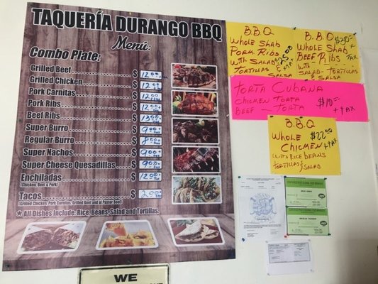 Menu photo 2 Taqueria Durango BBQ Fairfield, CA Menu photo 2 Taqueria Durango BBQ Fairfield, CA
