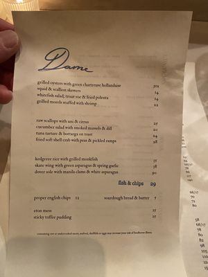 Menu photo 4 Dame New York, NY