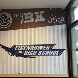 It is cool how this Burger King is representing Utica Community Schools: Eisenhower High School! It is cool how this Burger King is representing Utica Community Schools: Eisenhower High School!
