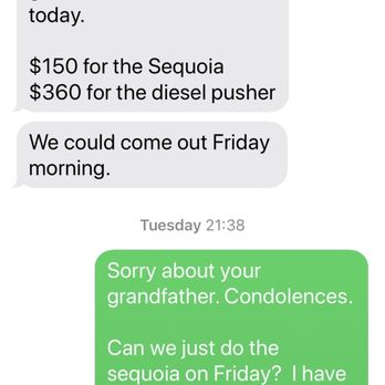 Executive Auto Detail - "Scheduled" appointment. Never said you confirmed it. That's why I posted the review because you never confirmed.  I set time aside for you. - Auto Detailing Near Me - Apple Valley, California