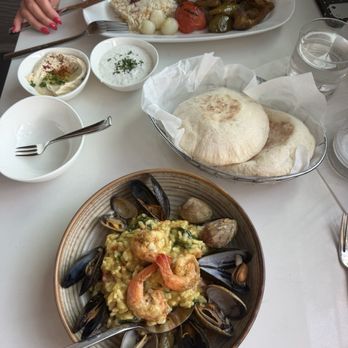 Pinafini - Red Curry Seafood Risotto - Mediterranean Near Me - Laguna Beach, California Pinafini - Red Curry Seafood Risotto - Mediterranean Near Me - Laguna Beach, California