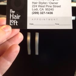 The Hair Loft - Back side of NEW CARD!