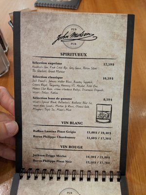 Menu photo 5 John Molson Pub Dorval, QC
