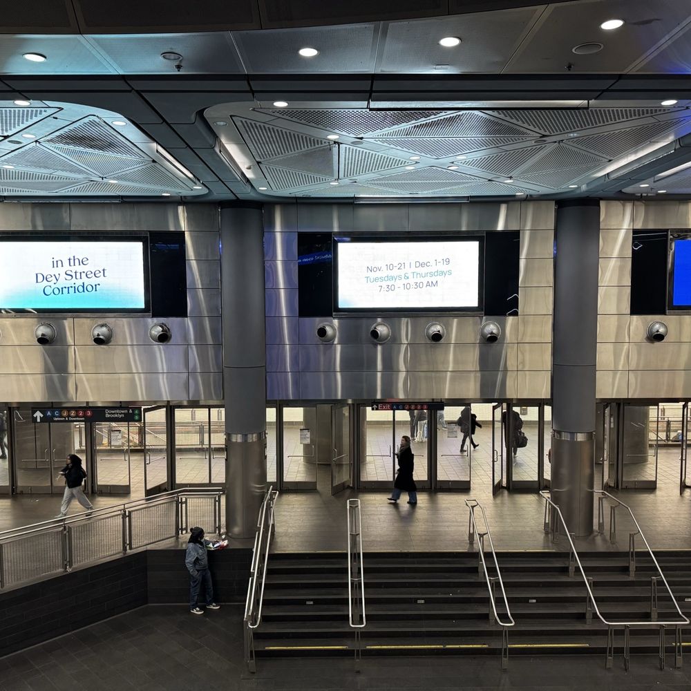 Fulton Center - Doors leading to subway platforms - Shopping Centers Near Me - New York, New York