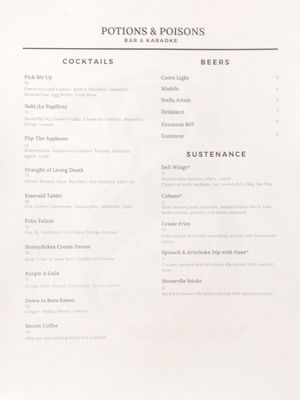 Menu photo 7 Potions & Poisons Los Angeles, CA Menu photo 7 Potions & Poisons Los Angeles, CA