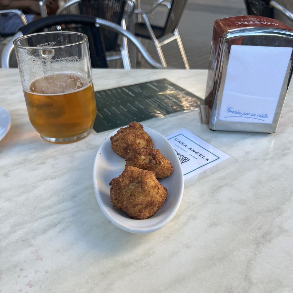 Casa Angela - salt cod fritter !!! so light and tasty. - Tapas Bars Near Me - Barcelona, B
