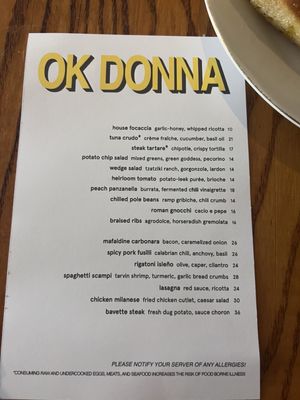 Menu photo 2 OK Donna Charleston, SC