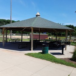 Armstrong Park - Shelter with picnic tables and a grill