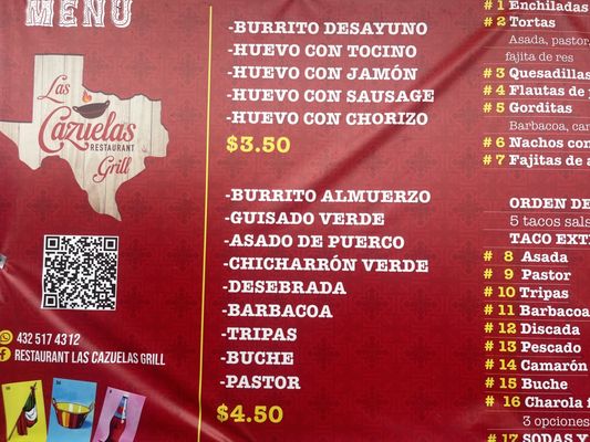 Menu photo 5 Restaurant Las Cazuelas Grill Big Spring, TX Menu photo 5 Restaurant Las Cazuelas Grill Big Spring, TX