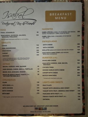Menu photo 2 Isabel Cabo San Lucas, BCS