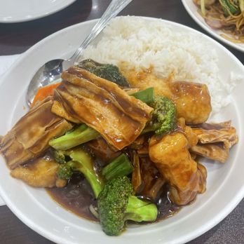 Sweet Wonton House - Sea bass and tofu with vegetables and rice- lunch special - Cantonese Near Me - Little Neck, New York Sweet Wonton House - Sea bass and tofu with vegetables and rice- lunch special - Cantonese Near Me - Little Neck, New York