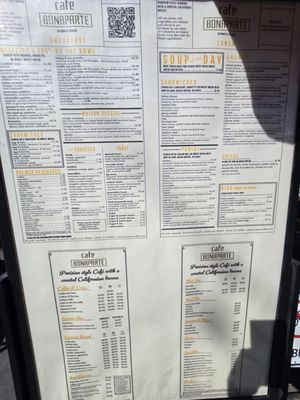 Menu photo 1 Cafe Bonaparte Hermosa Beach, CA